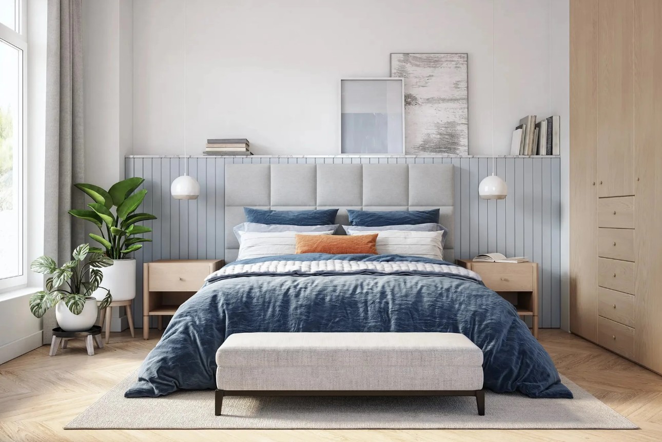 Bright, professionally cleaned bedroom in a Storrs home